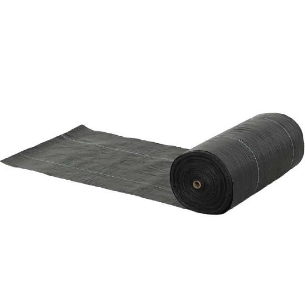 DECMAY Weed Barrier Fabric 3.9ft x 300ft | Heavy-Duty Woven Landscape Fabric for Weed Control, 140 GSM PP Ground Cover for Gardening, Landscaping, Outdoor Use (Black)