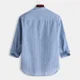 thumbnail image 5 of Camisa Slim Fit Cuello Mao Manga Larga Hombre Vestir Casual, 5 of 8