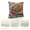 thumbnail image 4 of Shiartex Tache Spring Colorful Floral Tapestry Country Rustic Morning Meadow Throw Pillow Cushion Cover White, 4 of 5