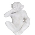 thumbnail image 3 of Polyresin Construct Famous Monkey Triplet Set, White - Saltoro Sherpi, 3 of 4