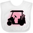 thumbnail image 3 of Inktastic Golfing Girls Golf Cart Girls Baby Bib, 3 of 4