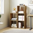 thumbnail image 4 of Gymax 2PCS 2-Cube Bookcase w/ Anti-tip Kit 2-Tier Open Back Bookshelf for Bedroom White, 4 of 10