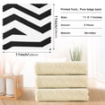 thumbnail image 3 of Black and White Stripes 6 Pack Kitchen Cleaning Cloths 11'' x 11'', Super Absorbent, Soft Double Layer Plush for Dish and Surface Cleaning, 3 of 9