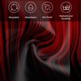 thumbnail image 6 of Dark Red Black Ombre Cloth Napkins, Modern Abstract Art Striped Gradient Washable and Reusable Dinner Napkins Set of 2, Table Napkin for Kitchen Party Birthday Wedding Hotel Housewarming 20"x20", 6 of 9