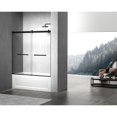 thumbnail image 3 of Elegant Kitchen & Bath TD222-6060MBK 60 x 2.56 x 60 in. Tub Door - Matte Black, 3 of 12