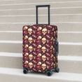 thumbnail image 6 of Hirioo cool rock Skull record for Elasticity Suitcase Cover (No luggage Included) Durable Luggage Protector Fits 18-32 Inch Luggage-Large, 6 of 7