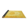 thumbnail image 2 of Ahgly Company Indoor Square Medallion Yellow Traditional Area Rugs, 7' Square, 2 of 4