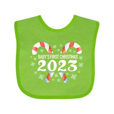 

Inktastic Baby s First Christmas 2023 Boys or Girls Baby Bib