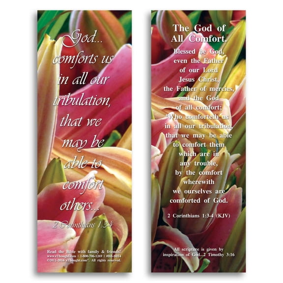 The God of All Comfort - Bible Cards - Pack of 25