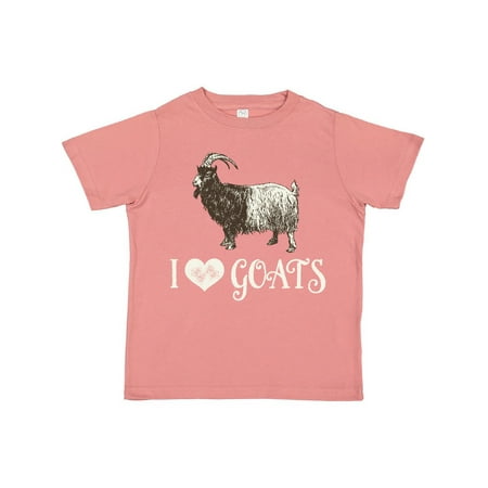 

Inktastic I Love Goats Gift Gift Toddler Boy or Toddler Girl T-Shirt