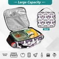 thumbnail image 4 of ALAZA Purple Butterfly Lunch Box Insulated Lunch Bag Cooler Tote with Shoulder Strap, 4 of 7