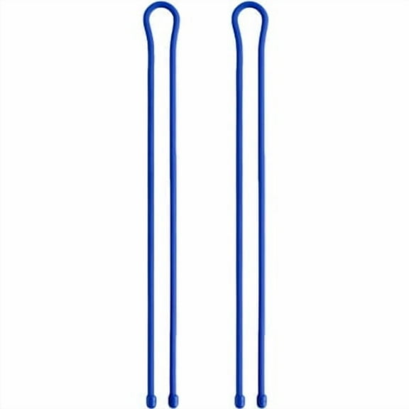 Nite Ize Original Gear Tie, Reusable Rubber Twist Tie, 32-Inch, Blue, 2 Pack,