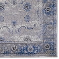 thumbnail image 6 of Contemporary Home Living 2' x 3' Rectangular Floral Scroll Area Throw Rug - Gray and Blue, 6 of 7
