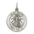 thumbnail image 1 of FB Jewels Sterling Silver Antiqued Saint Martha Medal, 1 of 4