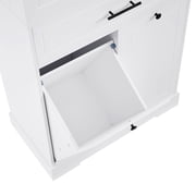 Modern Bathroom Storage Cabinet with Doors Drawers Tilt-Out Laundry Hamper