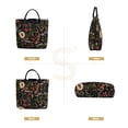 thumbnail image 2 of Bolsa plegable con diseño de peonía floral y reutilizable, 2 of 5