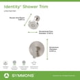 thumbnail image 3 of Symmons 6791STN15TRM Identity Hydromersion Shower Only Trim Package - Nickel, 3 of 7