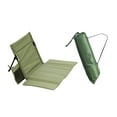 thumbnail image 1 of Silla de suelo para camping, multifuncional, portátil, ligera, con respaldo Verde, 1 of 8