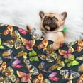 thumbnail image 3 of Yiaed Butterfly Wild Insect Print Dog Blankets-Cat Blanket Washable for Couch Protection,Puppy Blanket, Soft Plush Reversible Throw Furniture Protector-Large, 3 of 8