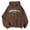 Brown, variant on NinXxx Women's Basic Hoodie Sweatshirt Casual Pullover Top Dark Blue M