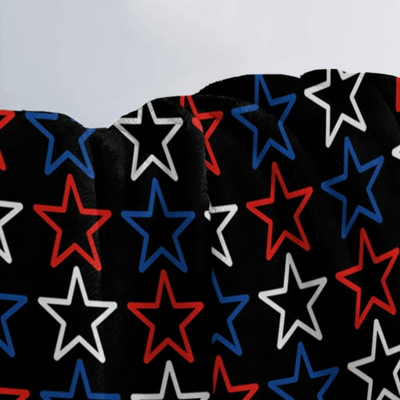Giyblacko BlanketThickened Blanket Office Nap Blanket Printed Warm Blanket American Star Spangled Flag Flannel Air Conditioning Sleeping Blanket