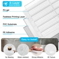 thumbnail image 3 of 10Pcs Peel and Stick Backsplash Tile,11.4'' x 9'' Subway Tile,Self-Adhesive Wall Tiles for Kitche,Bathroom,RV,Thicker Design in White, 3 of 8