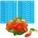thumbnail image 1 of 2 Pieces Gummy Worm Molds with 2 Dropper Silicone Molds for Gummy, Candy Jelly, Chocolate, Cake, 1 of 5