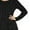 Black, variant on Ashirexll Midi Dresses for Women, Womens Long Sleeve Dresses, Ladies Fall Ribbed Knitted Round Neck A-Line Soft Swinging Pocket