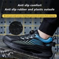 thumbnail image 3 of Steel Toe Shoes for Men Comfortable Breathable Safety Sneakers, Lightweight Wide Work Shoes with Durable Soft Sole, 3 of 11