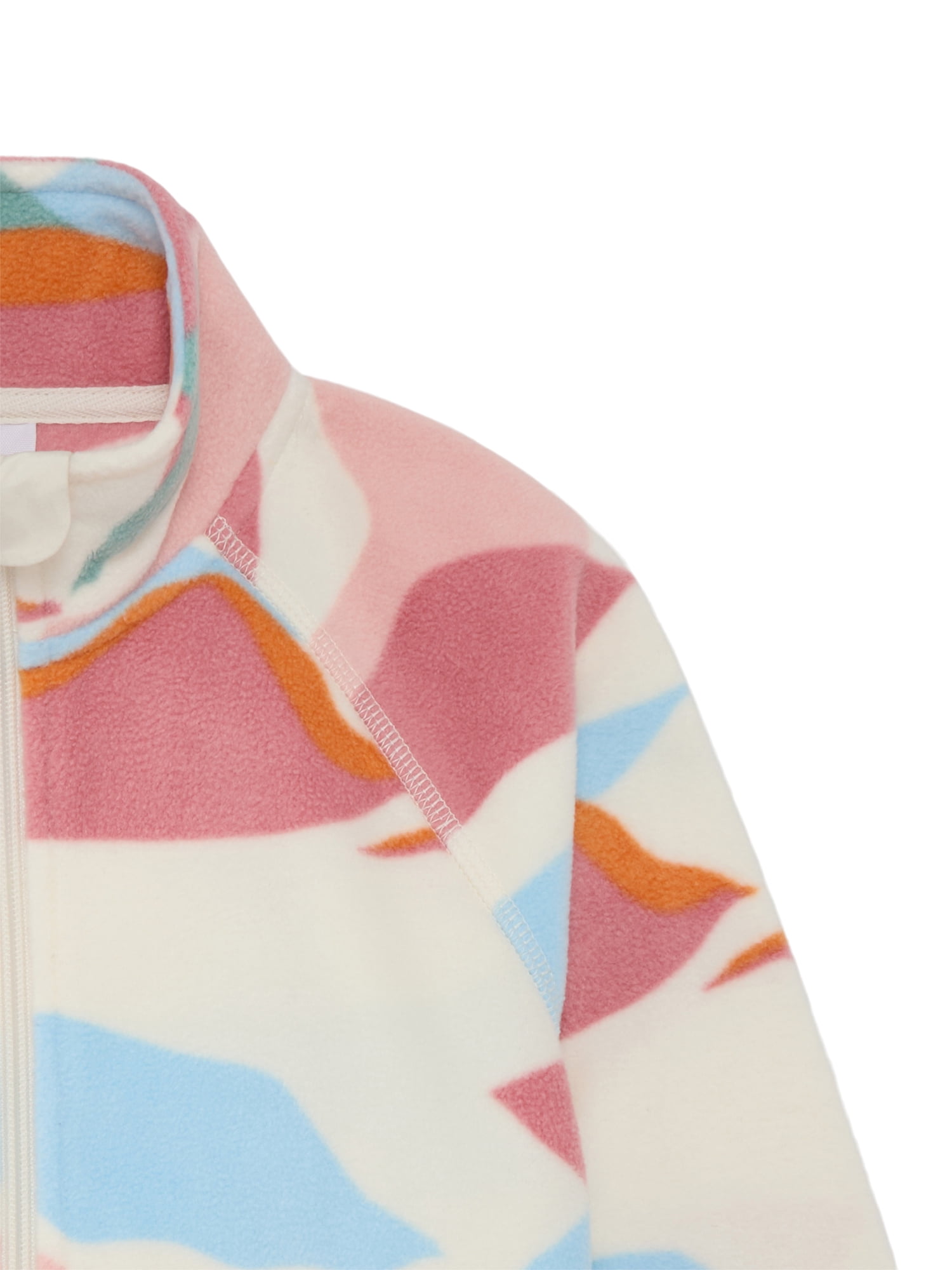 Wonder Nation Girls Microfleece Full Zip Jacket, Sizes 4-18
