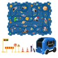 thumbnail image 1 of 1 Set DIY City Map Puzzle Rail Car Set Exciting Racing Adventures Improve Creativity Jigsaw Rail Car for Kids, 1 of 6