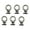 6 pieces of A, variant on 6Pcs Tie Down Anchoring Kit Eye Nuts T Slot Bolt for Holding Bungee Cord