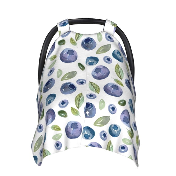Car Seat Cover Baby - Blueberries funny Breathable Infant Car Seat Cover for Baby Carseat, Lightweight Comfort Baby Essentials Must Haves Newborn Stuff for Girl Boy