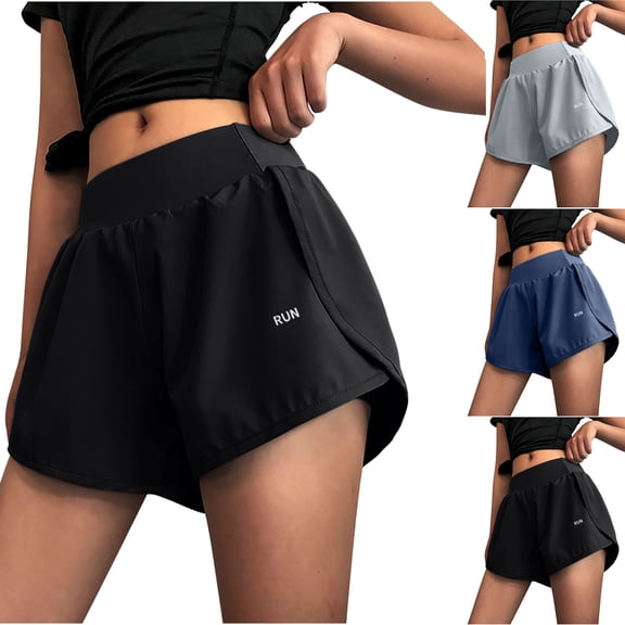 Rvasteizo Yoga Pants Solid Loose Breathable Running Fitness Womens Shorts