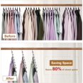 thumbnail image 3 of Sindax Cintres Gain de Place pour Organisateur de Garde-Robe - Cintres Métalliques Robustes pour Organiser le Rangement de la Garde-Robe, Cintre Gain de Place Pliable - Lot de 6, 3 of 7