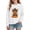 White, variant on Zorckvet Girls' Cotton Round Neck T-Shirts for Kids