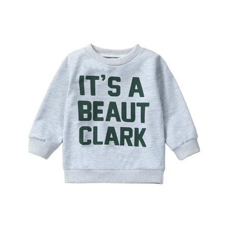 

Taoocy Toddler Baby Girl Boy Christmas Outfit Crewneck Sweatshirt Long Sleeve Pullover Top Fall Clothes