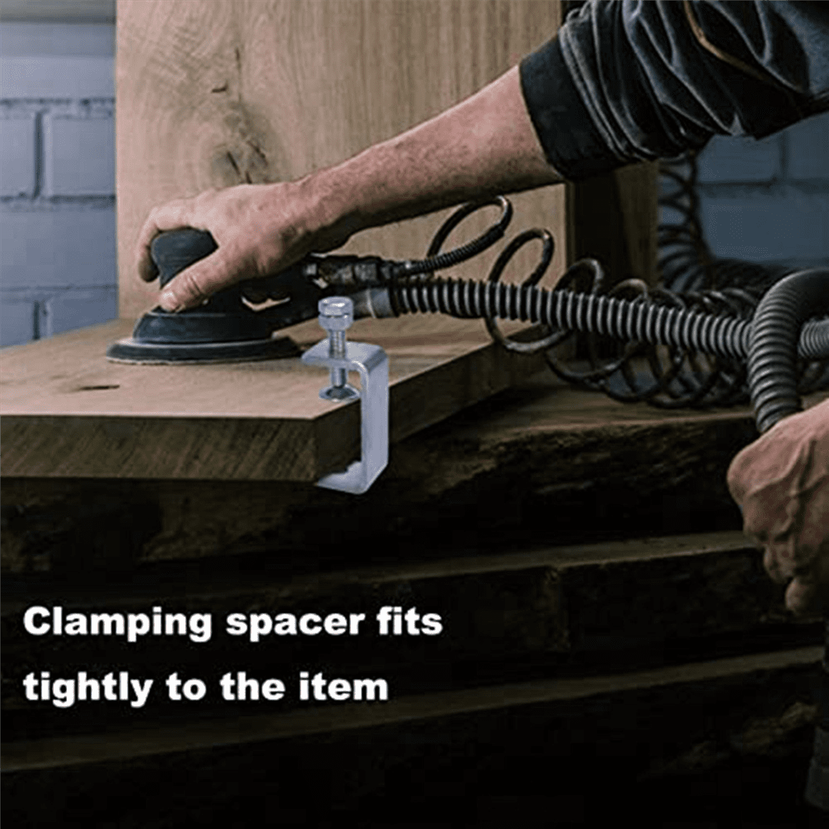 18 Pcs 1 Inch Stainless Steel Small C-Clamp for Woodworking, Heavy Duty Metal U-Clamps Mini Desk -Clamp