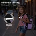 thumbnail image 5 of Girls Backpack for Grades 1-5, Lightweight Waterproof Bookbag with Reflective Straps, Kids School Bag with Coin Purse & Cute Pendant Middle School, 5 of 11