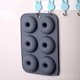 thumbnail image 4 of Moldes de silicona para donas, molde para donas, paquete de 3 moldes para hornear donas de silicona antiadherentes de calidad alimentaria, gris, verde, rosa, 4 of 5