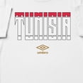thumbnail image 2 of Umbro Men's Tunisia Stacked Soccer T Shirt (White, S-XXXL), 2 of 4