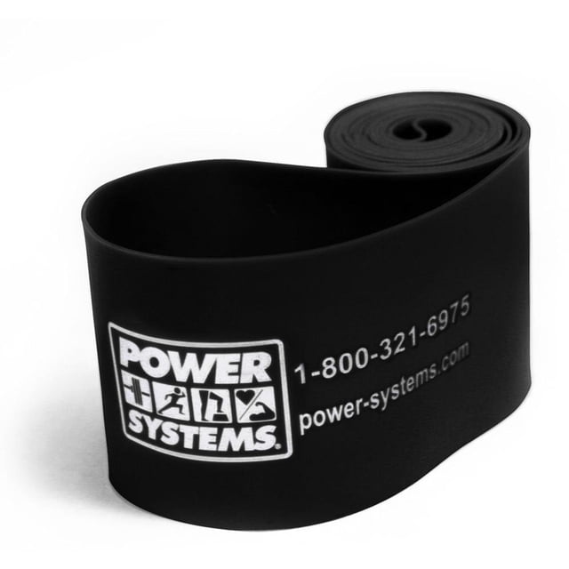 Banda de Resistencia Power Systems Negro Extra Pesada