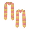 thumbnail image 2 of Hirioo Pink Ice Cream for 72" Graduation Shawl Stole Unisex Adults Graduation Sash Honor Graduation Stole for High School and College-Sharp Corner, 2 of 7