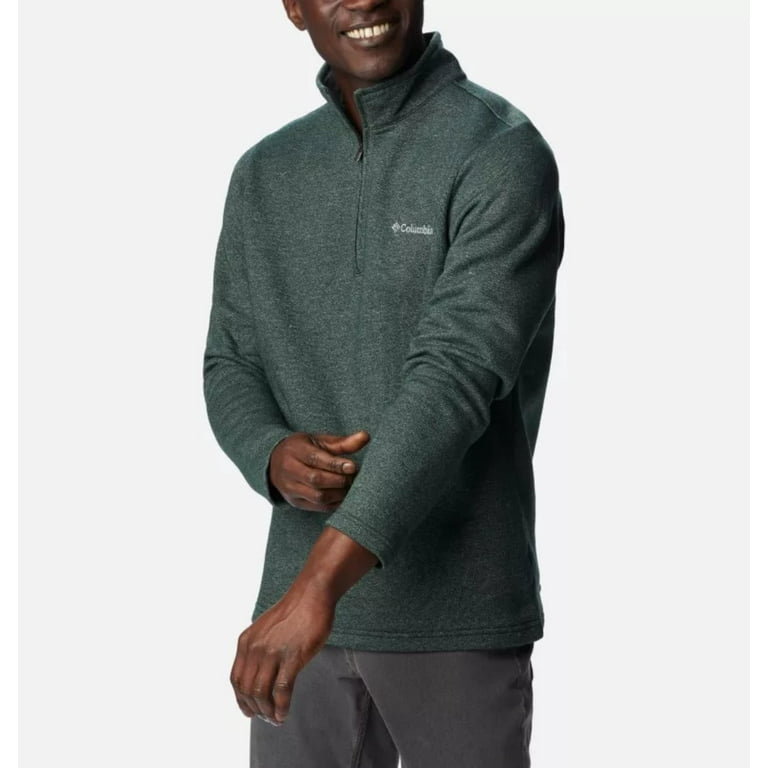 Columbia Mens Great Hart Mountain III Half Zip Spruce Small