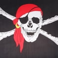 thumbnail image 7 of Rushawy 2x2ftx3ft Pirate with Red Bandana Flag Polyester 60x90cm Decors , Multi-Color, 2 Pcs, 7 of 7