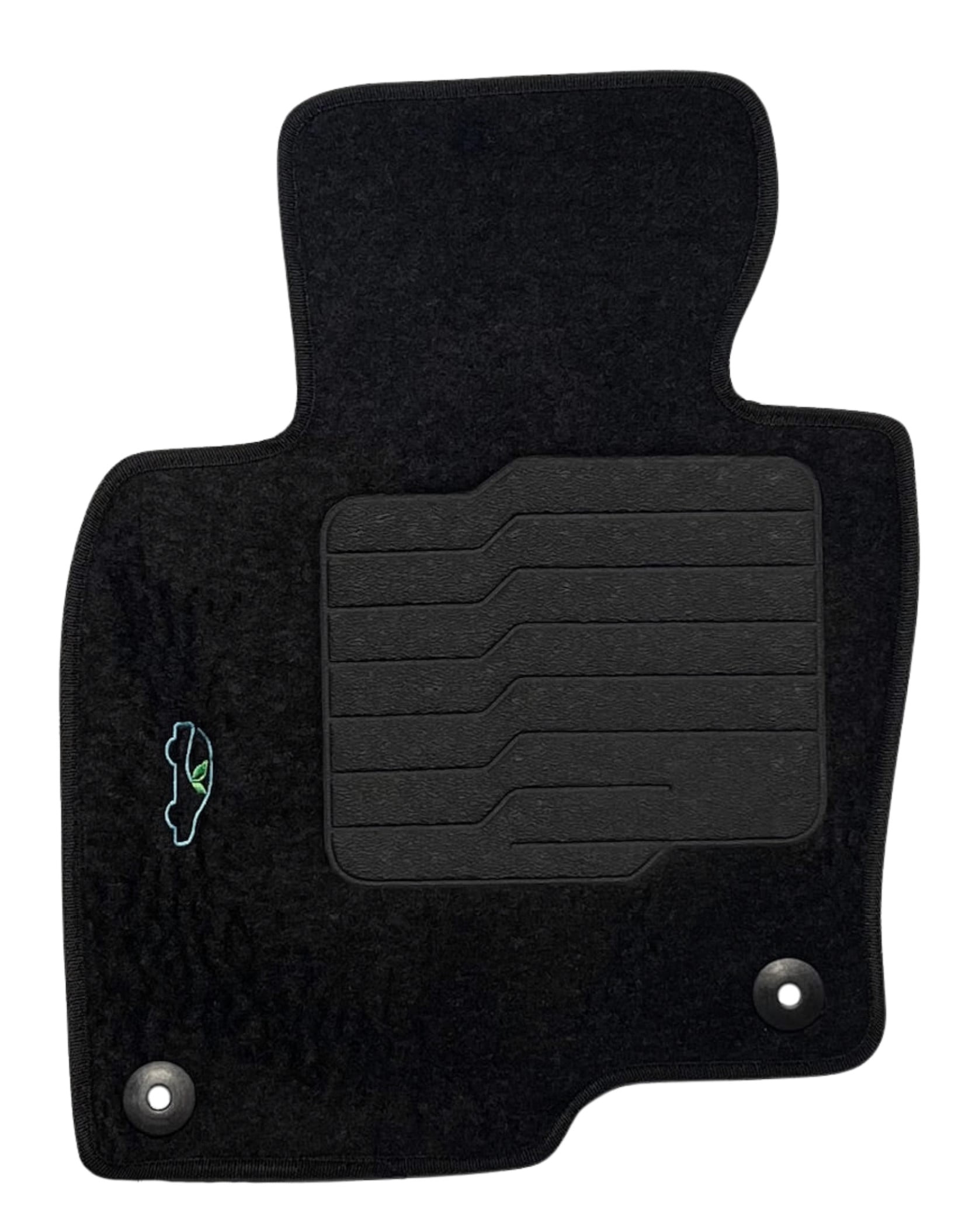 Carpet Floor Mats for 2017 to 2025 Mazda CX-5 with Anti Slip Heel Pad and Safety Locks - Front and Rear - Black - ecoMats