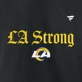 thumbnail image 4 of Unisex Fanatics  Black Los Angeles Rams LA Strong Fleece Pullover Hoodie, 4 of 5