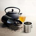thumbnail image 6 of Stainless Steel Mesh Tea Infuser | 304 Food Grade Metal Strainer for Loose Leaf Tea Coffee Spices | Fine Filter | Folding Handle | Fits Cups Mugs Teapots | Includes Lid | 74x48x65mm, 6 of 9
