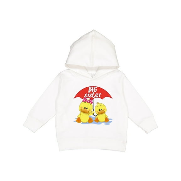 Inktastic Big Sister Duck Toddler Hoodie