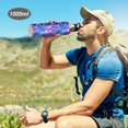 thumbnail image 6 of Yayeee 20oz Insulated Water Bottle Double Wall Stainless Steel with Flip Straw Lid, Neon Pink Starfish, 6 of 7